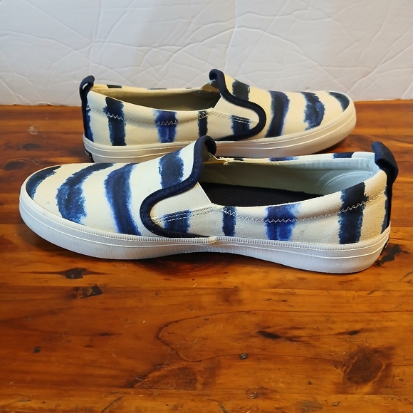 Sperry Crest Twin Gore Tie Dye Stripe Slip On Shoes Women's Size 7.5 M - Picture 9 of 12